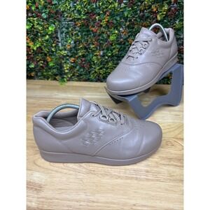 SAS San Antonio Shoes Free Time Tripad Comfort Mocha Leather Vintage Womens 9 WW